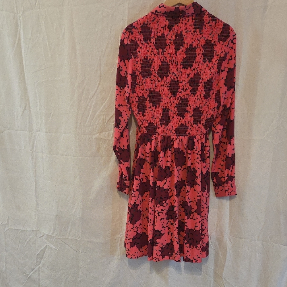 Kate Spade Vibrant Pink and Purple Long Sleeve Dress - Picture 4 of 8